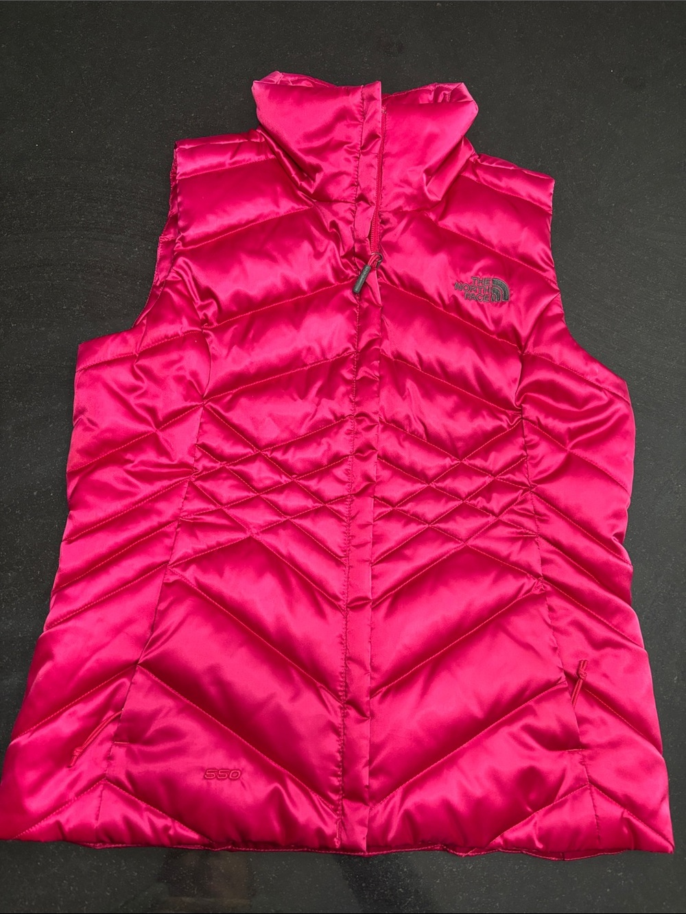 The North Face Hot Pink Quilted Puffer Vest